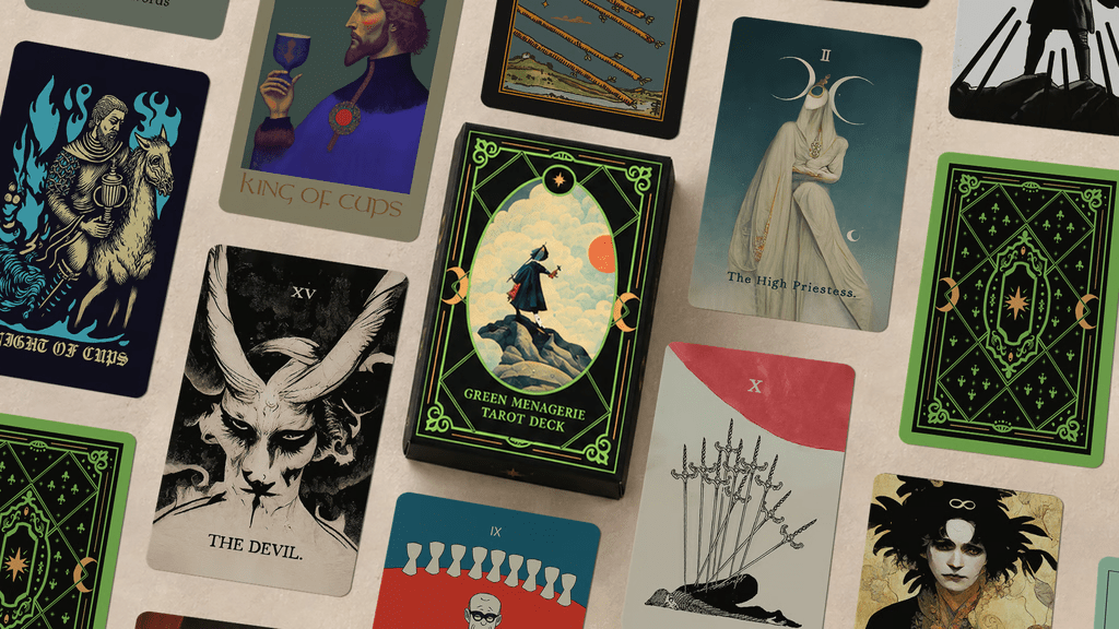 Green Menagerie Tarot cards by Matt Green