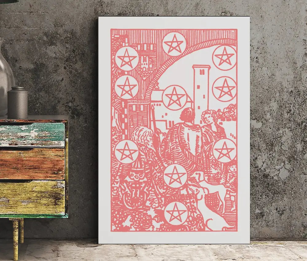 10 Of Pentacles Tarot Card Poster No Frame by My Store