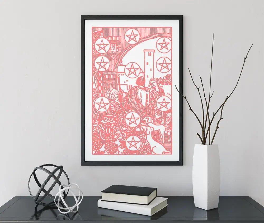 10 Of Pentacles Tarot Card Poster No Frame by My Store