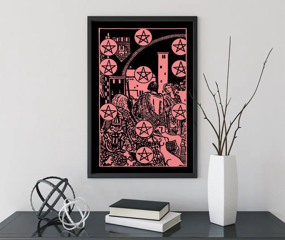 10 Of Pentacles Tarot Card Poster No Frame by My Store