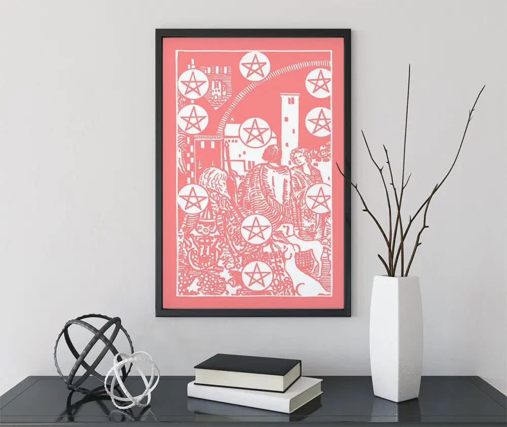 10 Of Pentacles Tarot Card Poster No Frame by My Store