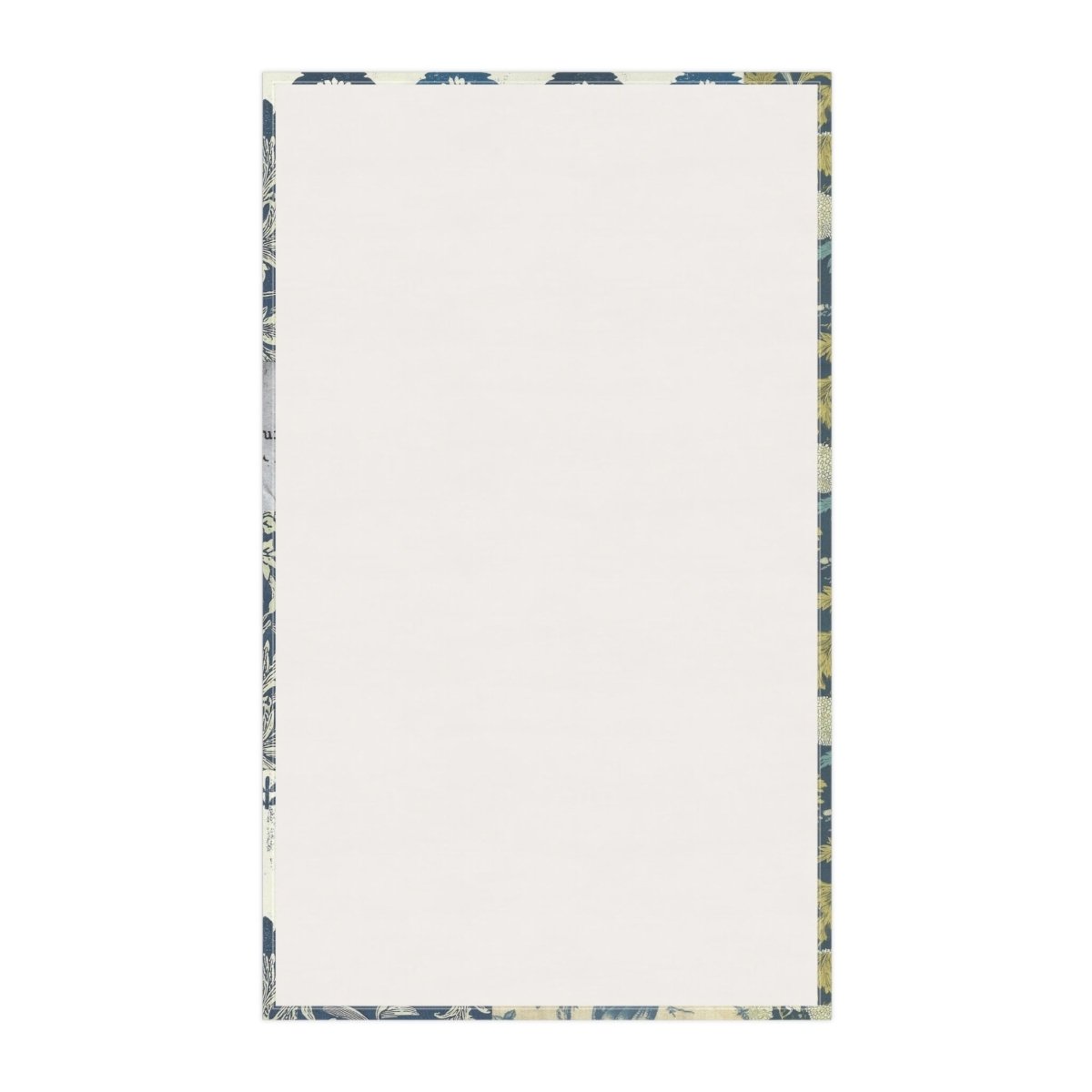 Vintage Floral Patchwork Tea Towel – Blue Botanical Kitchen Linen - DesignBohemian