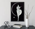 1920 Deco Art Nouveau Moon Goddess Poster Large Print Bohemian Wall Art For Living Room by My Store