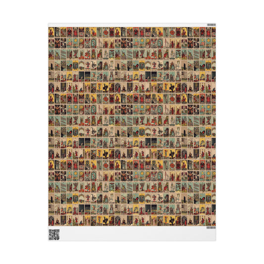 Tarot Wrapping Paper, Rider Waite Gift Wrap, Halloween, Birthday Gifts, Holiday Wrapping, Eco-Friendly Gift Wrap, Paper Roll