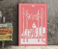 4 Of Wands Tarot Card Print Poster Unframed Wall Art For Tarot Enthusiasts And Collectors by My Store