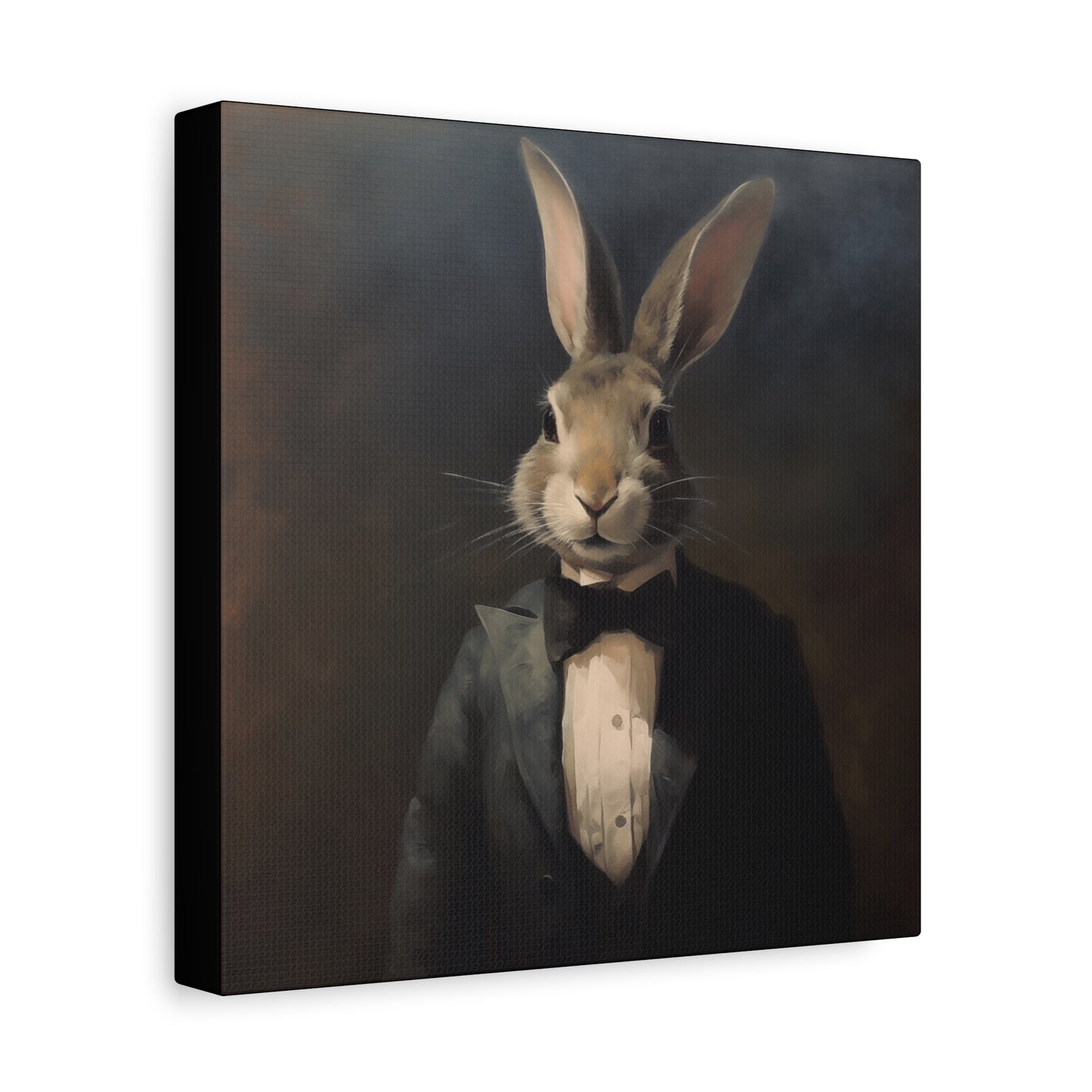 Bunny in a Suit – Canvas Wall Art - Whimsical Bunny Portrait