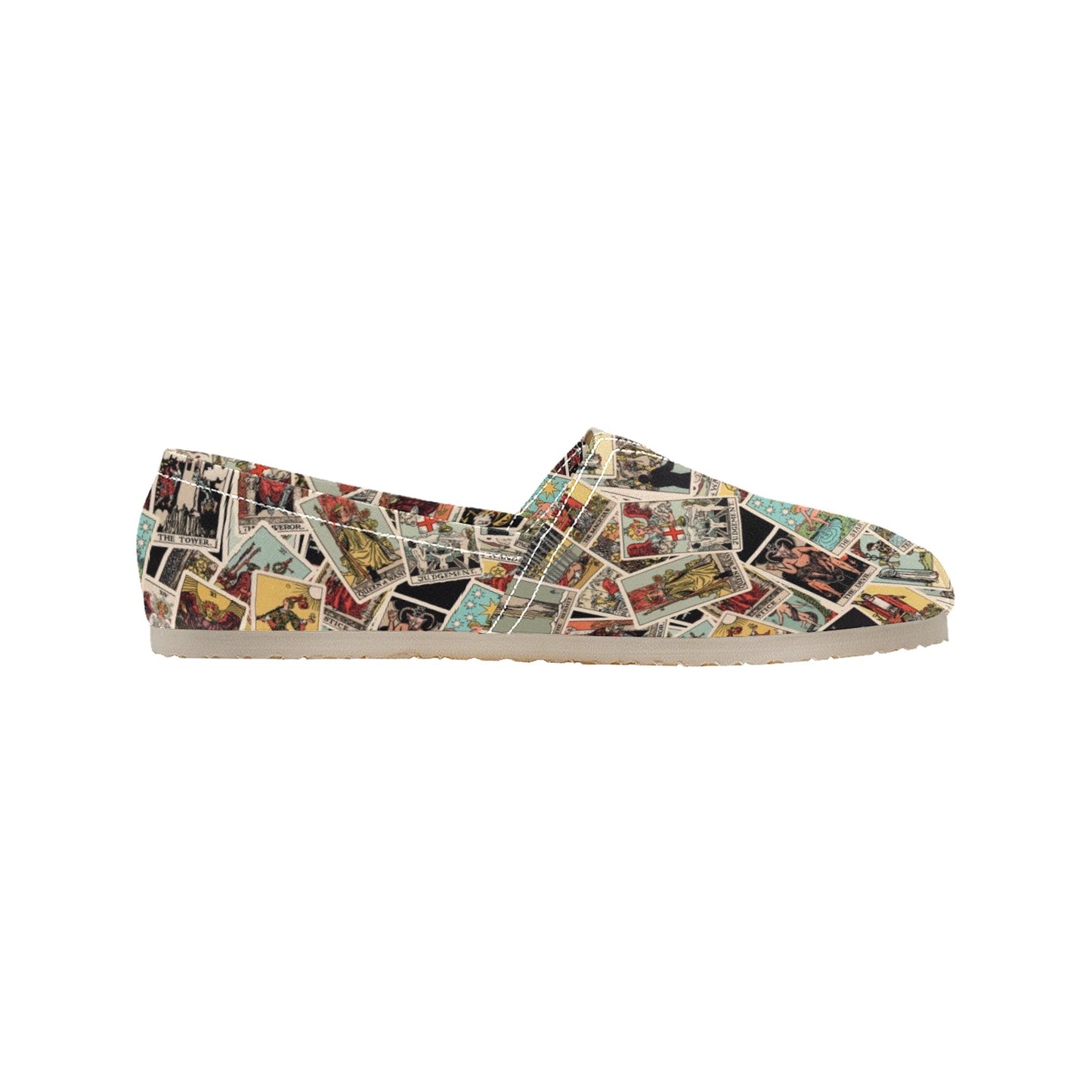 Tarot Shoes - Slip On Canvas Tarot Pattern Shoes