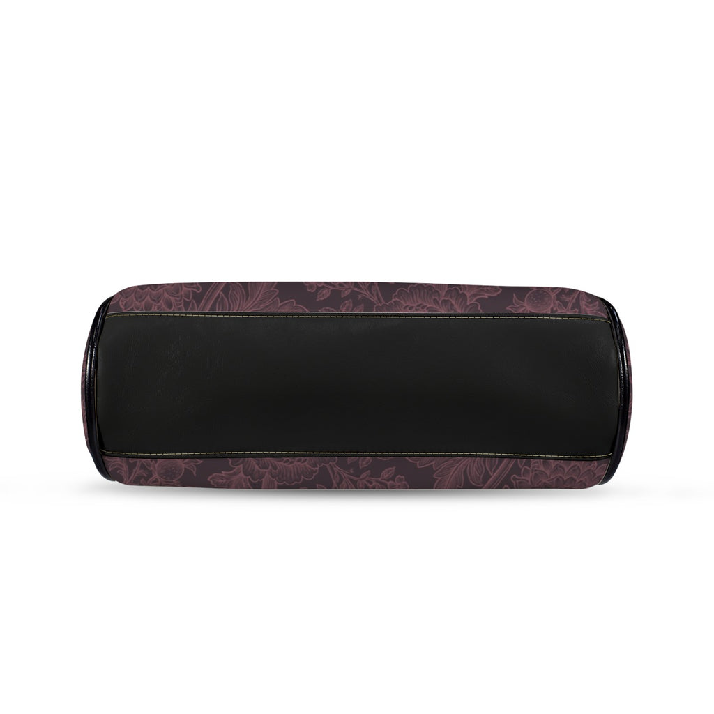 Gothic Romance Floral Kisslock Handbag – Burgundy Botanical Purse