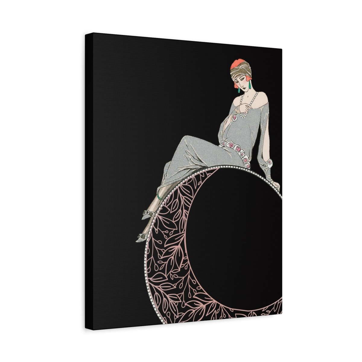 Elegant Vintage Canvas Wall Art, Art Deco Decor, Home Decoration, Gift for Her, Gallery Wall Piece - DesignBohemian