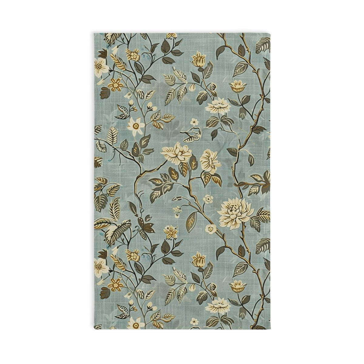 Vintage Floral Hand Towel – Blue Botanical Kitchen & Bath Towel - DesignBohemian