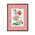 Vintage Pink Roses - Victorian Rose Print: Moody Floral Dark Academia Wall Art - DesignBohemian