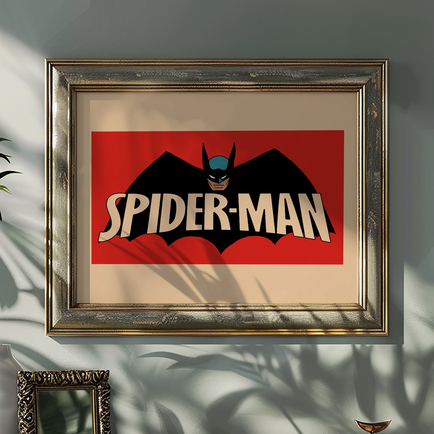 Spider-Man? Retro Superhero Satire Art Print