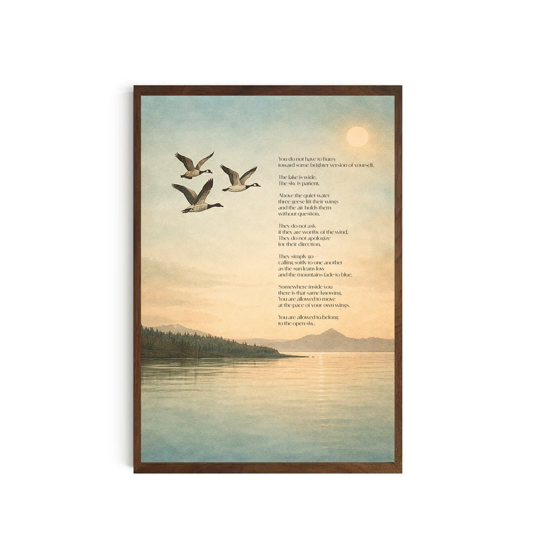 Poem about Belonging Art Print - DesignBohemian