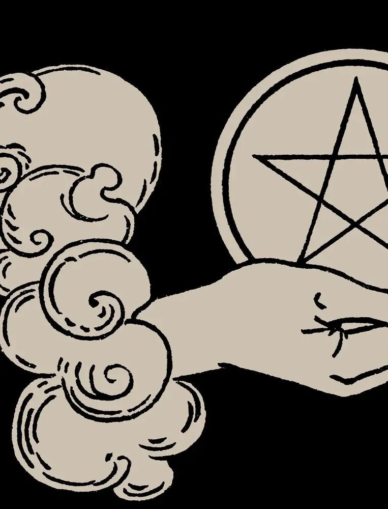 Ace Of Pentacles Tarot Card Print No Frame Poster Art For Abundance And Manifestation by My Store