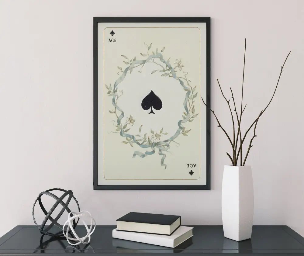 Ace Of Spades Playing Card Print No Frame Decor by My Store