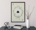 Ace Of Spades Playing Card Print No Frame Decor by My Store