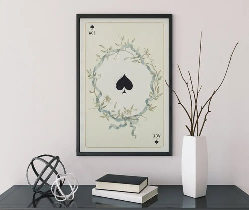 Ace Of Spades Playing Card Print No Frame Decor by My Store