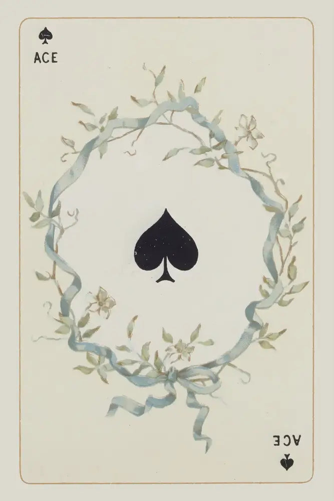 Ace Of Spades Playing Card Print No Frame Decor by My Store