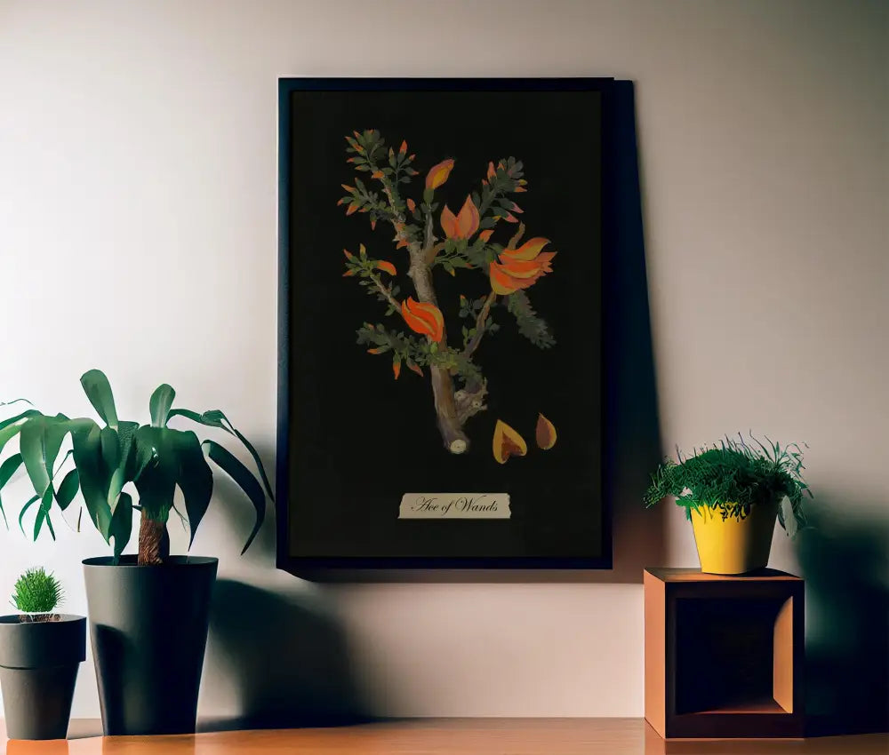 Ace Of Wands Tarot Print Unframed Poster No Frame Wall Art For Inspiration And Creative Beginnings by My Store