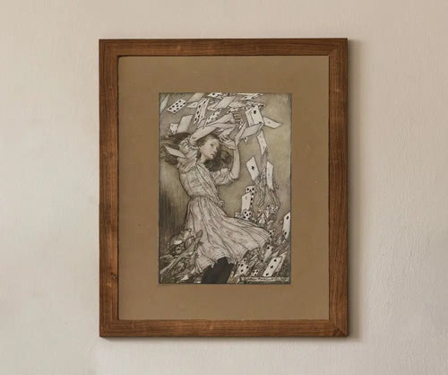 Alice In Wonderland Poster No Frame Alice Is Attacked By Cards by My Store