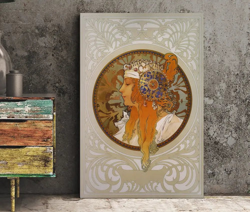 Alphonse Mucha Art Nouveau Print Wall Art Reproduction Vintage Style Poster For Elegant Home Decor by My Store