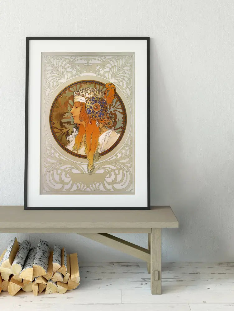 Alphonse Mucha Art Nouveau Print Wall Art Reproduction Vintage Style Poster For Elegant Home Decor by My Store