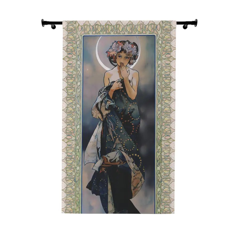 Art Deco Window Curtains, Vintage Style Drapes, Room Decor, Unique Home Accessories, Elegant Curtain Panels - DesignBohemian