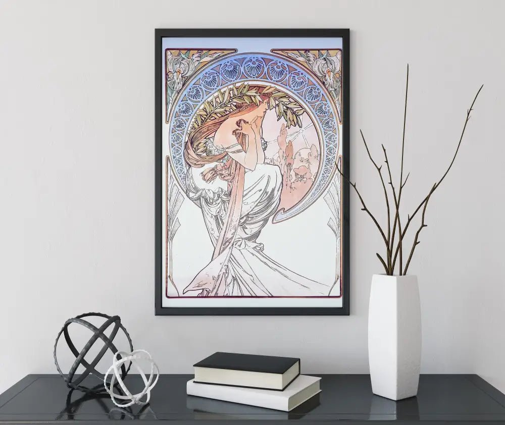 Art Nouveau Bohemian Poster Mucha Print Large Archival Matte Artwork by My Store