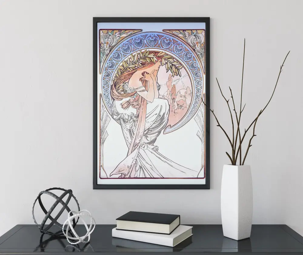 Art Nouveau Bohemian Poster Mucha Print Large Archival Matte Artwork by My Store