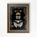 Art Nouveau Butterfly Poster Mucha Inspired Floral Bohemian Print Wall Art For Living Room Decor by My Store