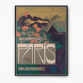 Art Nouveau Paris Poster Vintage Print Purple And Green On Premium Archival Matte Paper by DesignBohemian