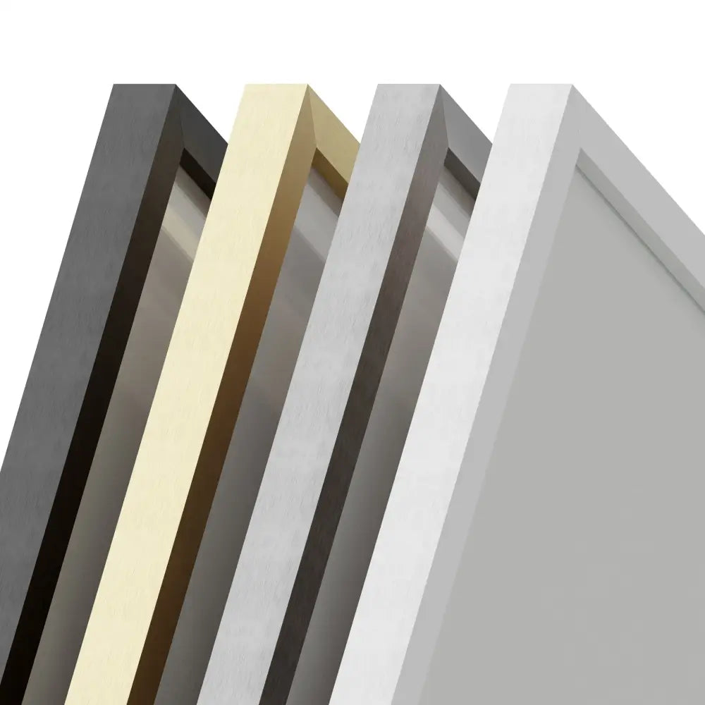 Art Nouveau Pink and Orange Floral - Framed Wall Art