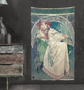 Art Nouveau Tapestry - Bohemian Wall Hanging -Boho - Pastel Mucha by DesignBohemian