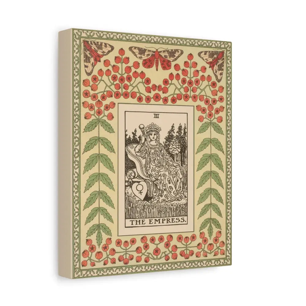 Art Nouveau 'The Empress' Tarot Card Canvas Wrap by DesignBohemian
