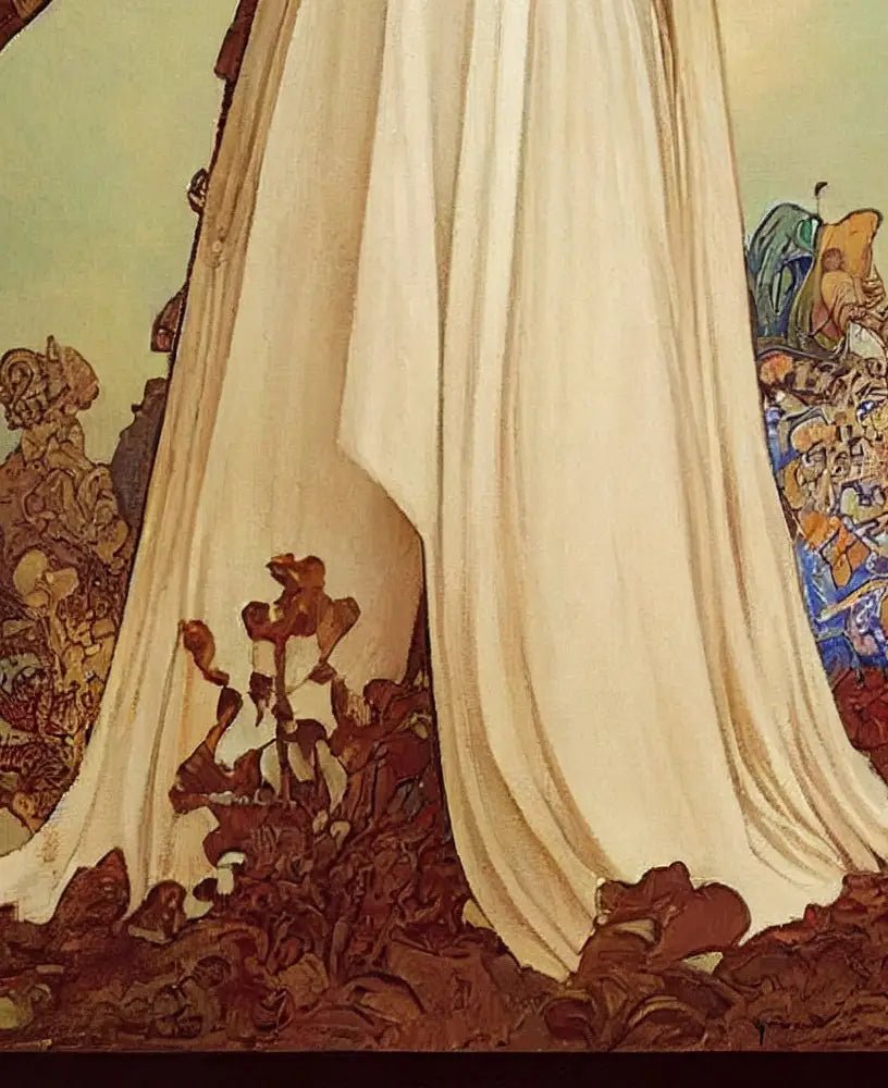 Athena Greek Goddess Poster In Mucha Style Wall Art Print For Elegant Classical Decor by My Store
