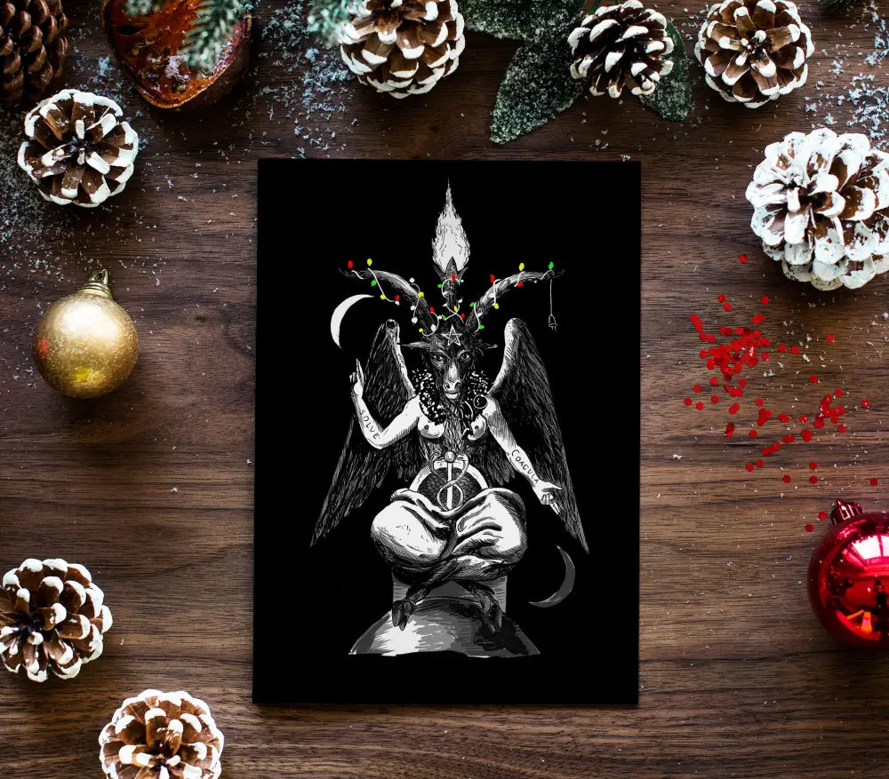 Baphomet Christmas Cards Poster No Frame by My Store