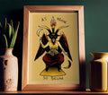 Baphomet Tattoo Poster As Above So Below No Frame Art Print Horned Goat Of Mendes by My Store