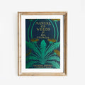 Blue Vintage Book Cover Print Art Nouveau Floral Poster A Manual Of Weeds Premium Archival Matte by My Store