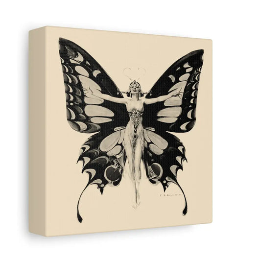 Butterfly Woman Canvas Art, Bohemian Home Decor, Nature Themed Wall Art, Unique Gift for Her, Fairy Tapestry, Butterfly Prints - DesignBohemian