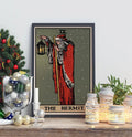 Christmas Print The Hermit Tarot Card Poster Holiday Wall Art for Tarot Lovers Gift Idea by My Store