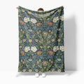 Cozy Floral Velveteen Plush Blanket - Perfect for Home Decor, Gifts, or Cozy Nights In, Soft Throw for Any Season by DesignBohemian