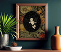 Cupid Print Hand Drawn Illustration Poster No Frame Unframed Wall Art For Romance by My Store