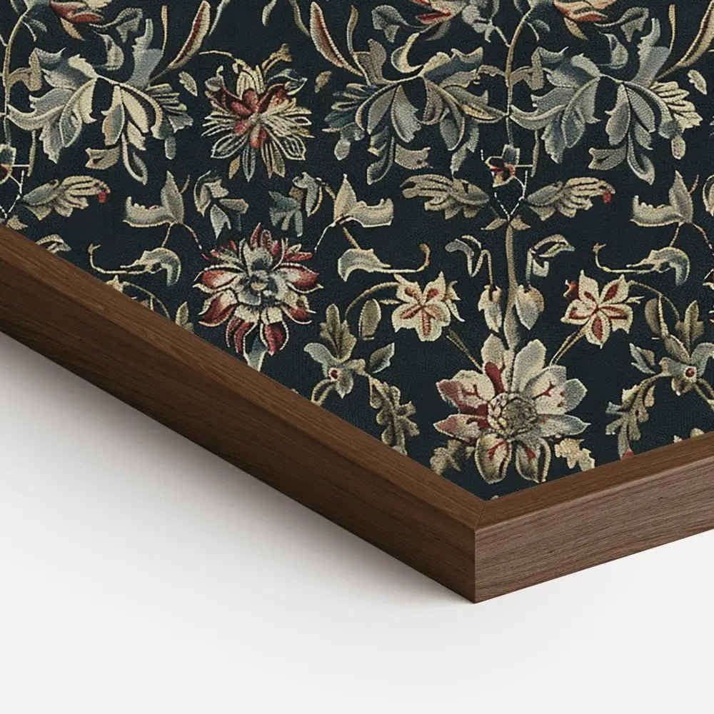 Dark Academia Floral Wall Art Including Frame