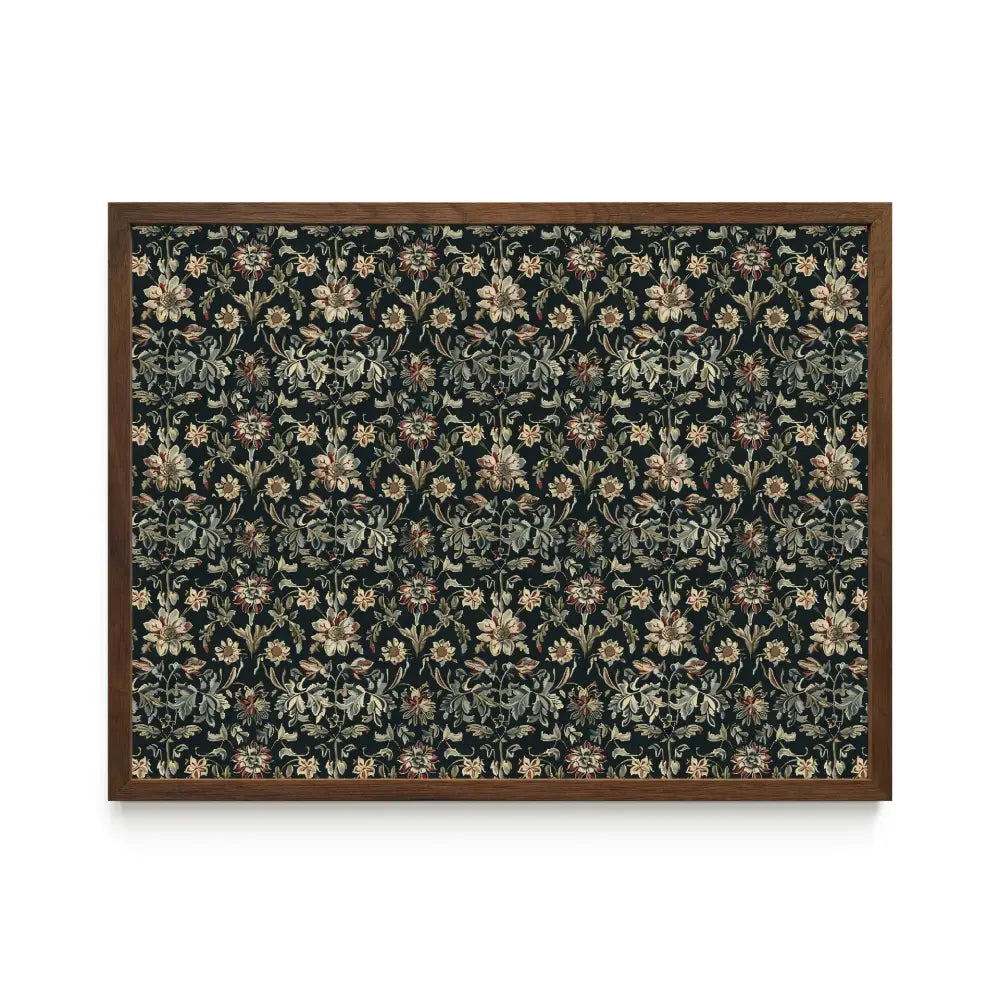 Dark Academia Floral Wall Art Including Frame