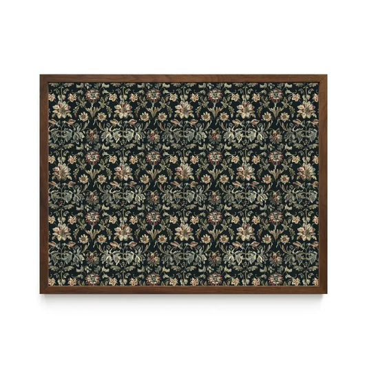 Dark Academia Floral Wall Art Including Frame