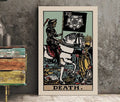Death Tarot Card Print Blue Rider Waite Poster No Frame Transformative Wall Art For Modern Interiors by My Store