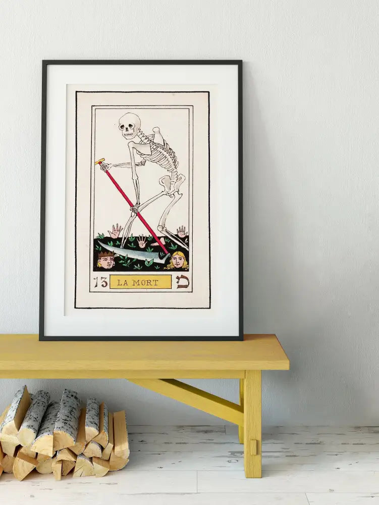 Death Tarot Card Print by Oswald Wirth Unframed Poster by My Store
