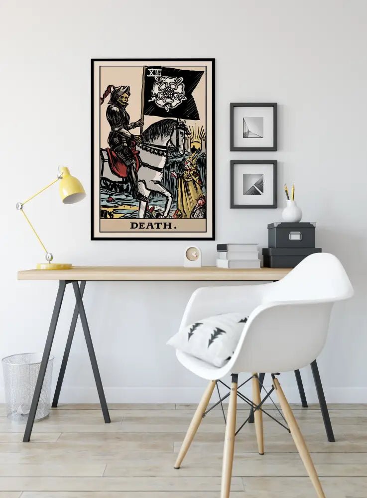 Death Tarot Card Print By Printagrams No Frame Poster by My Store