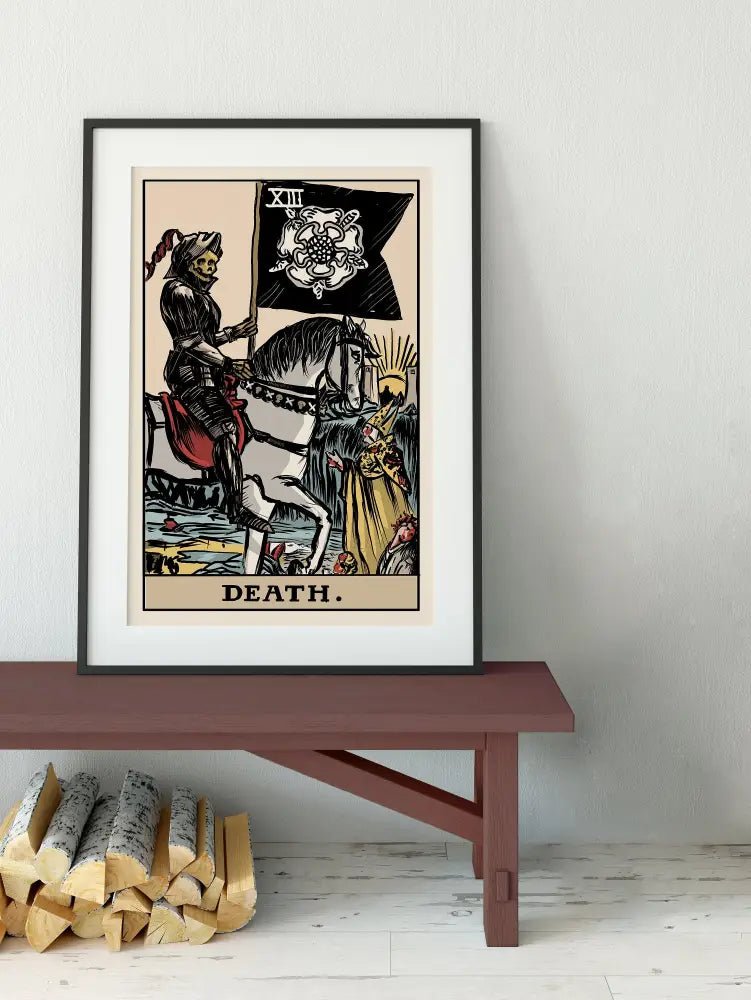 Death Tarot Card Print By Printagrams No Frame Poster by My Store