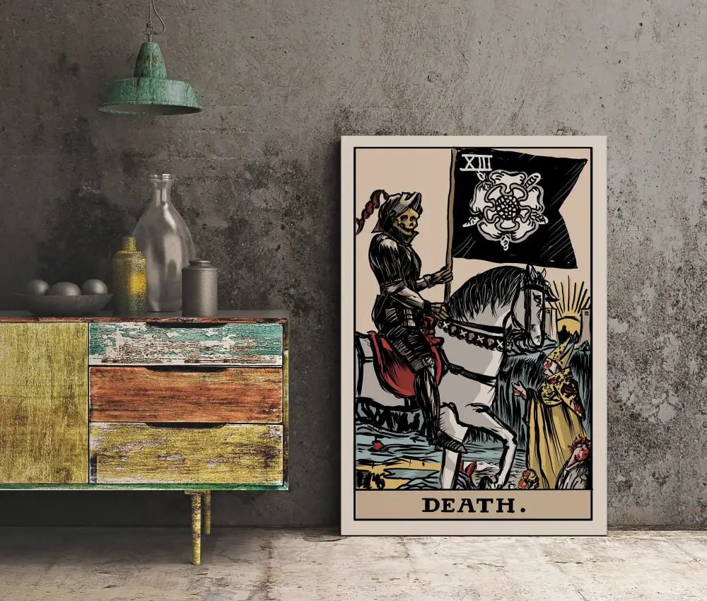 Death Tarot Card Print By Printagrams No Frame Poster by My Store